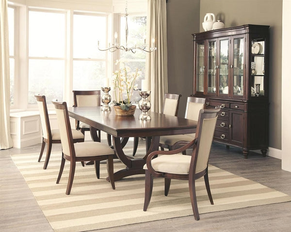 7 Pcs Dark Cognac Dining