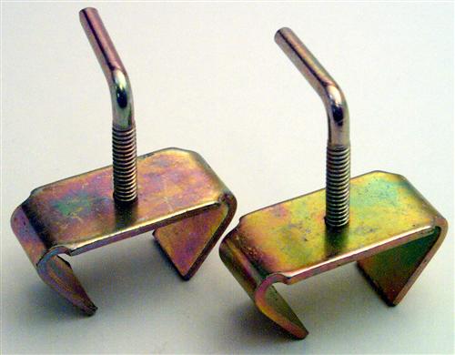 Pair of bed frame clamps