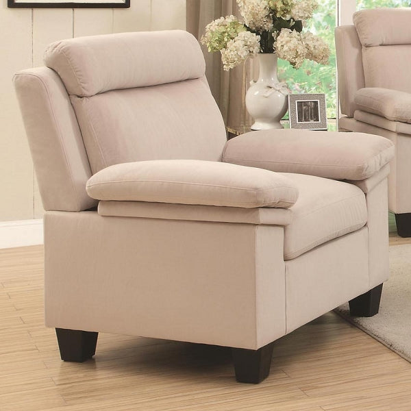 Jovana Casual Upholstered Chair with Attached Pillow Top Arms