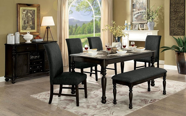 6 Pcs Contemporary Dining Set