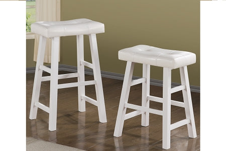 White Finish Stool