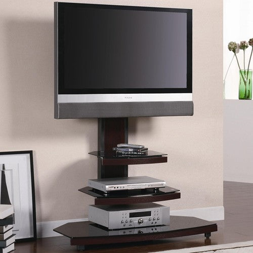 Contemporary Tiered Media Console with Bracket