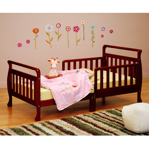 Solid Wood Toddler Bed  with Mattress