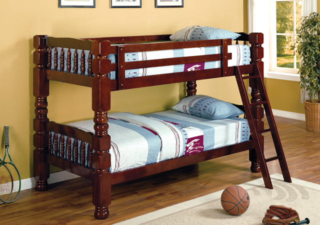 Jumo Twin/Twin Bunk Bed with 4.5" Post