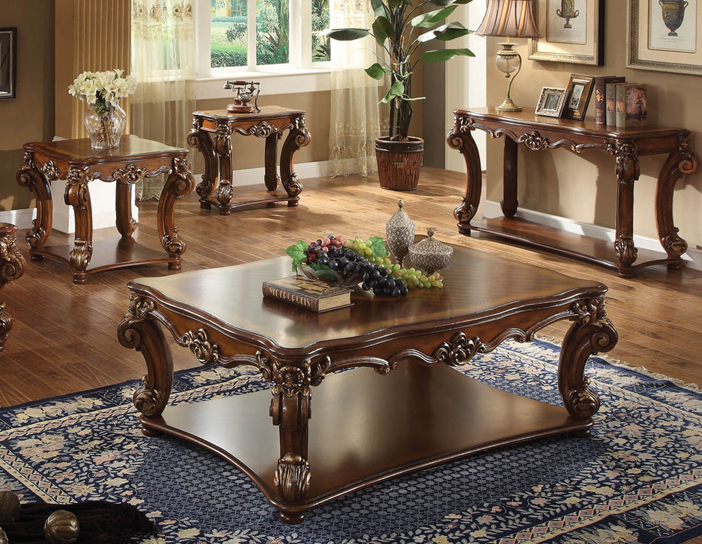 Cherry Finish Elegant Coffee Table