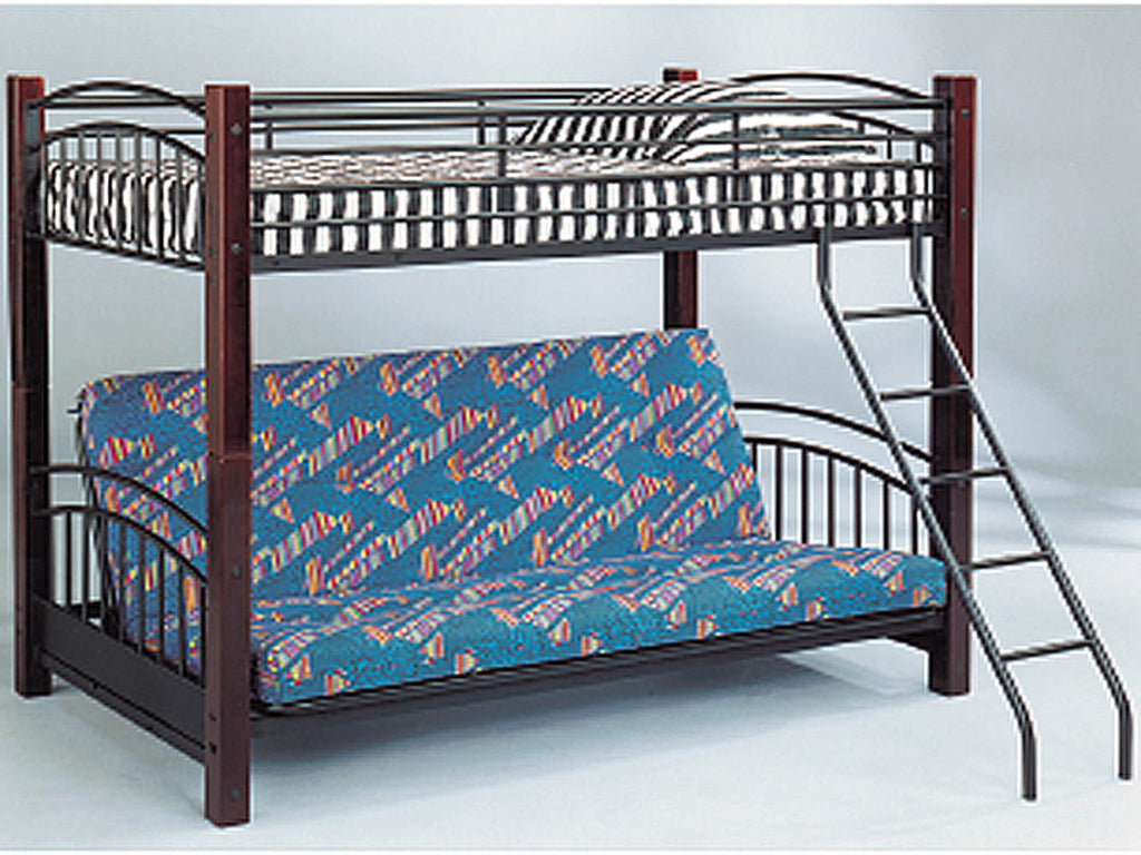 Twin/Futon Convertible Bunk Bed with Mattresses