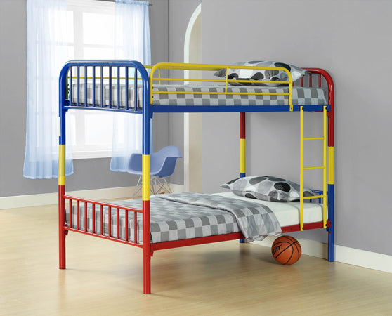 Multi Colored Twin/Twin Convertible Bunk Bed