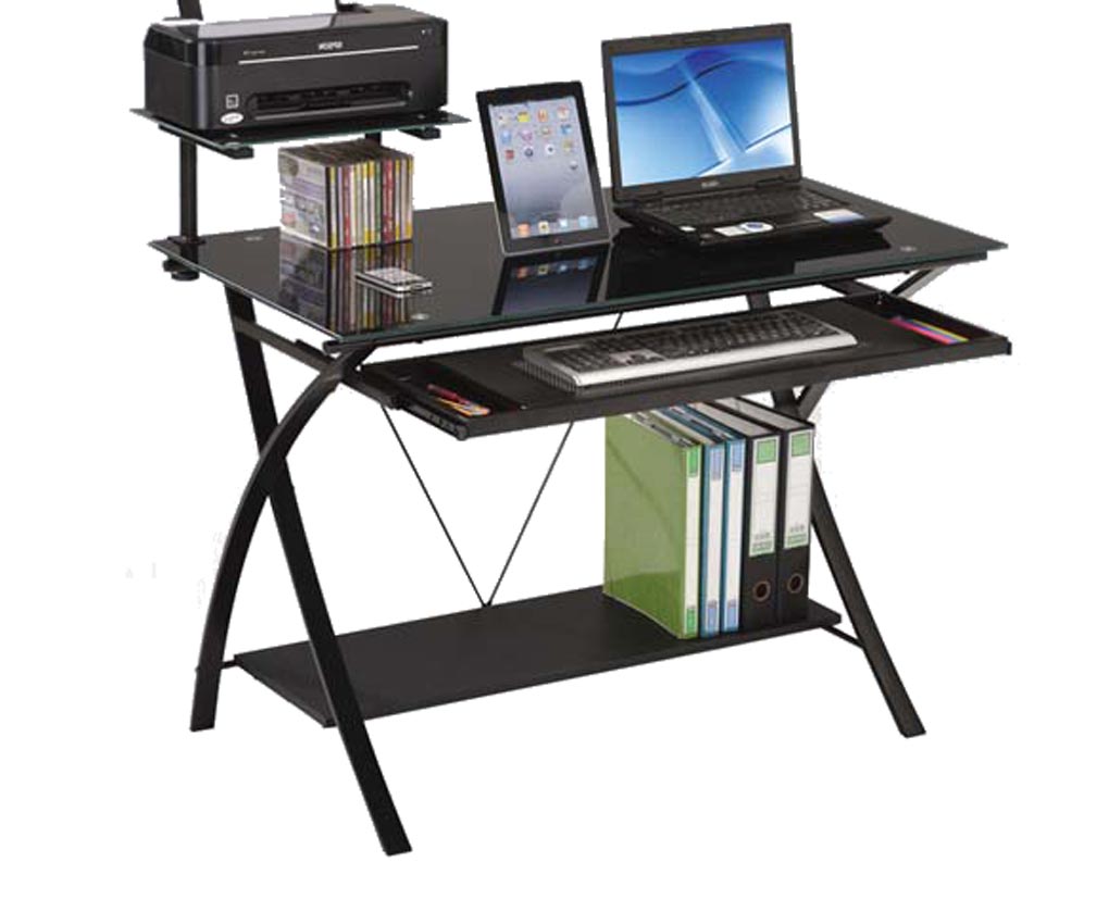 Black Metal Finish Computer Desks