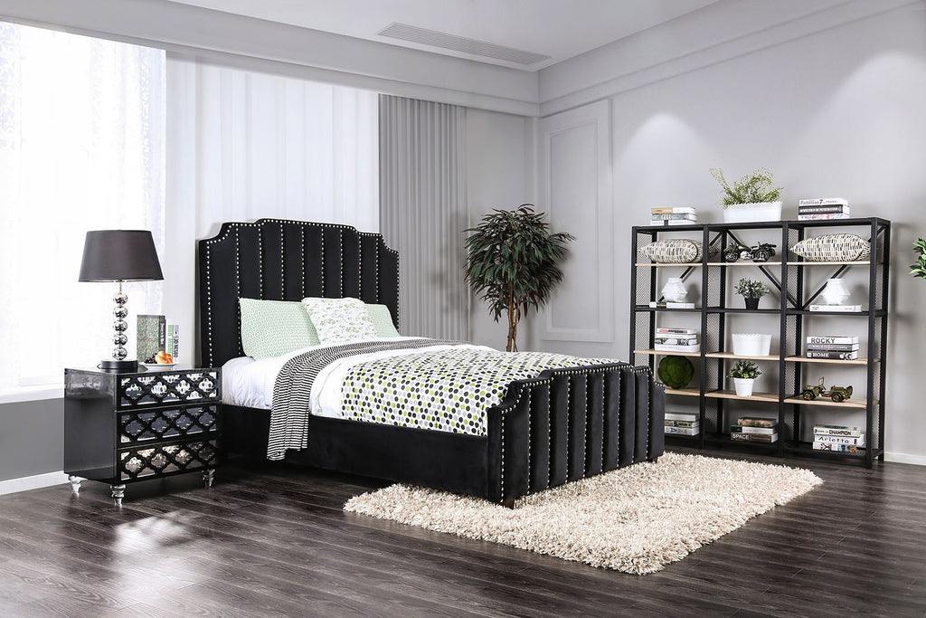 Padded Flannelette Fabric Bed Frame