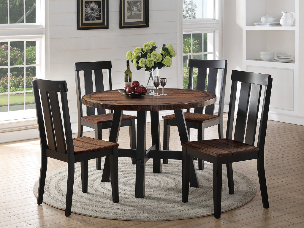 5-Pc Wooden Dining Set