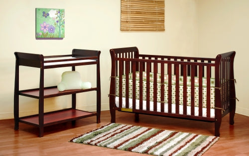 Convertible 2-1 Crib/Toddler Bed with Mattress