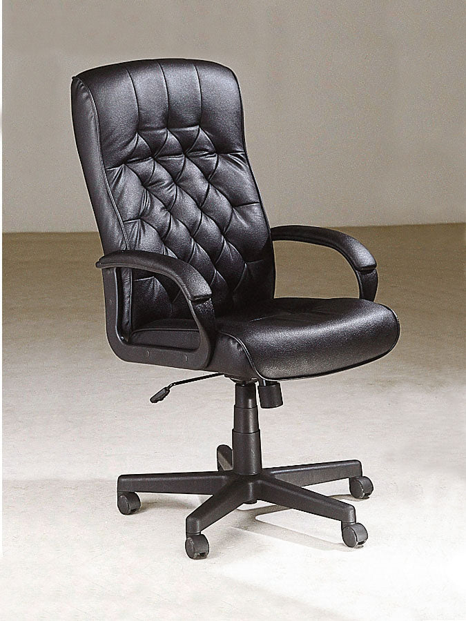 Executive Button Faux Leather Office Chair