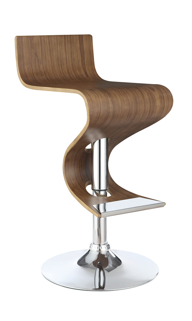 Walnut Adjustable Bar stool