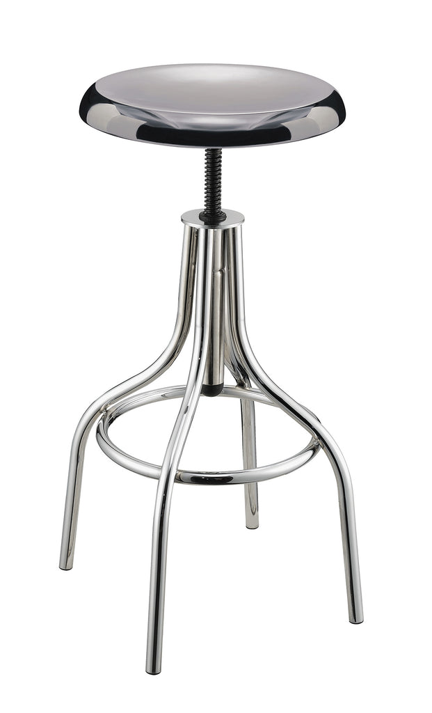 Metal Chrome Finish Adjustable Bar stool