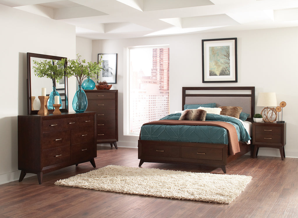 Carrington Upholstered Bed with Storage