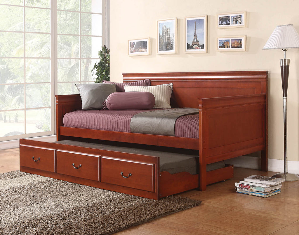 Cherry Finish Wooden Day Bed