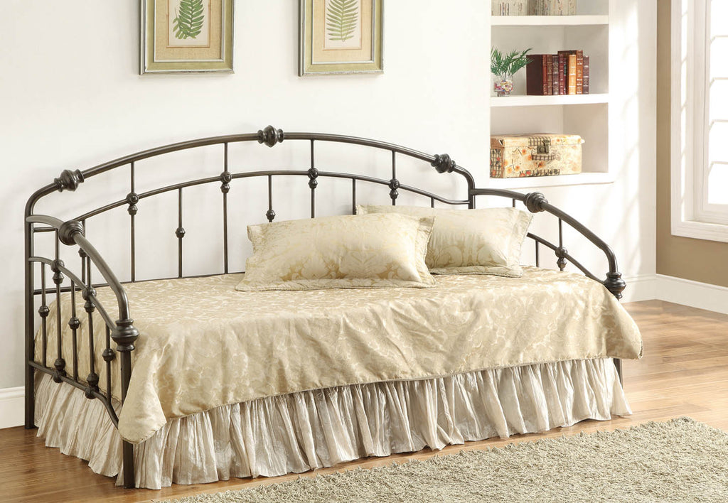 Black Finish Metal Day Bed