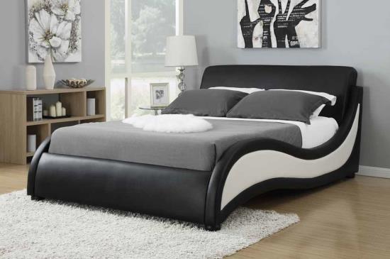 Black and White Modern Bed Frame