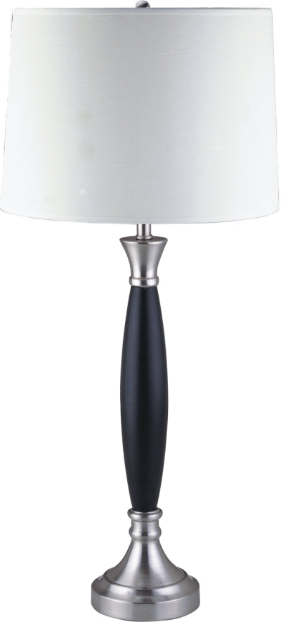 Modern Black and Silver Table Lamp