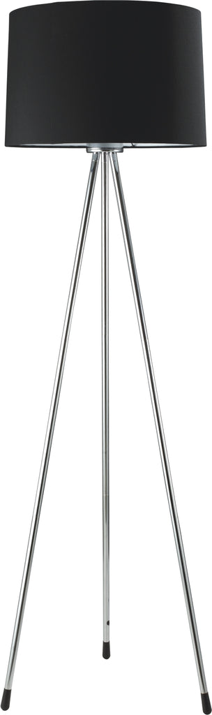Black and Silver Tripod Floor Lamp