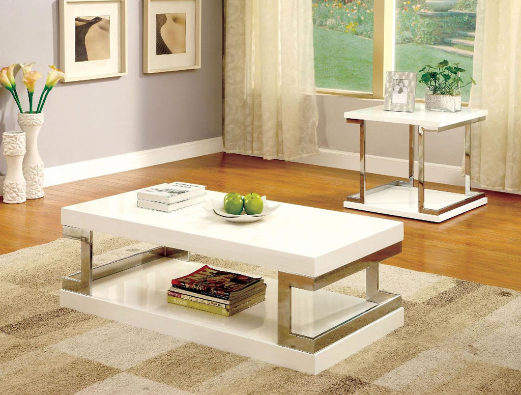 White Contemporary Coffee Table
