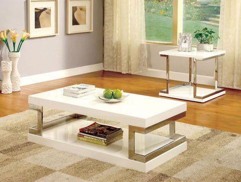 White Contemporary Coffee Table