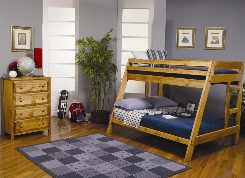 Twin/Full Solid Pine Bunk Bed