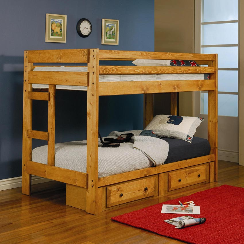 Twin/Twin Solid Pine Bunk Bed