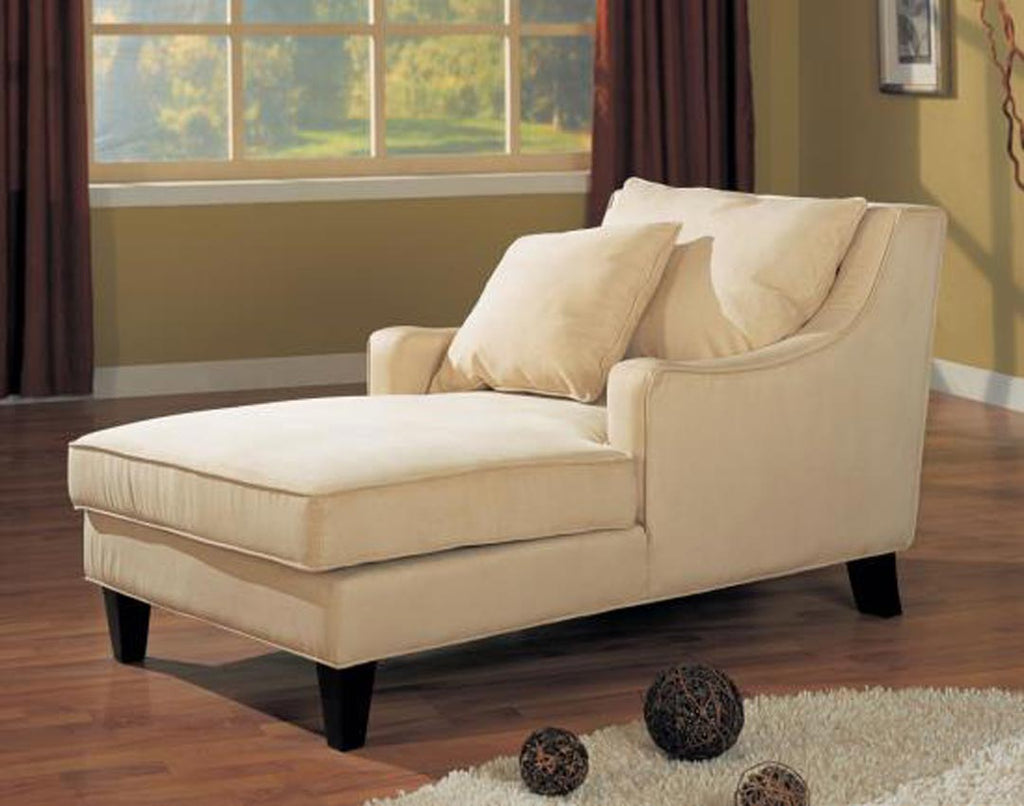 Accent Seating Microfiber Chaise Lounge