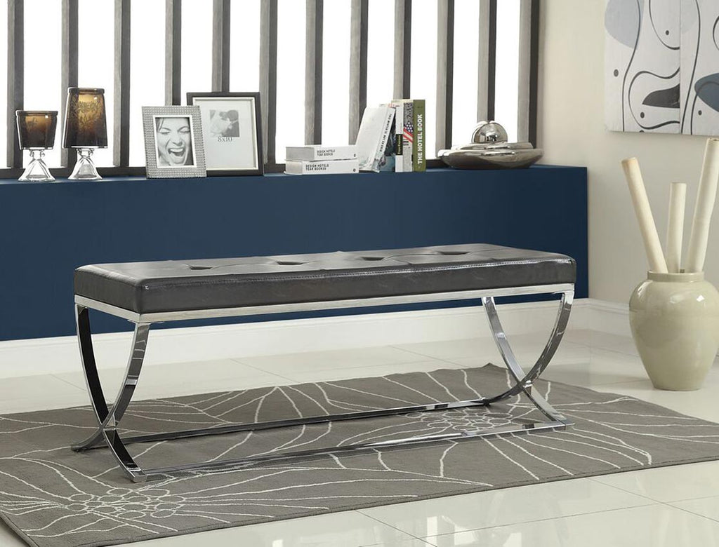 Black and Chrome Bench
