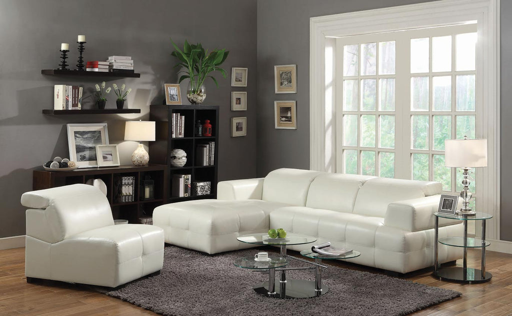 Darby Contemporary Sectional Sofa with Wide Arms