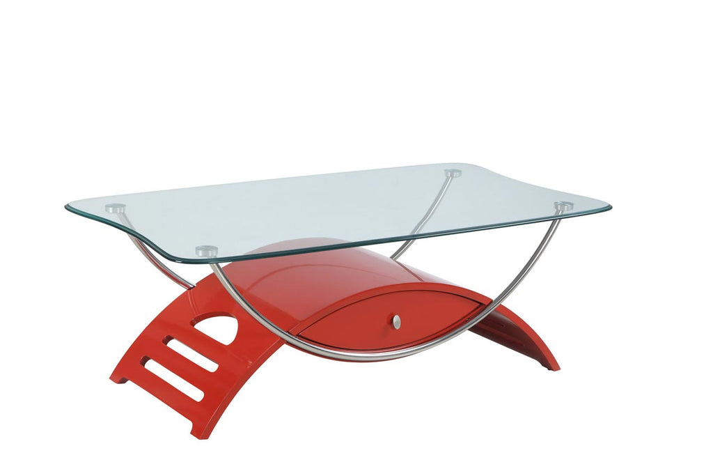 Red Glossy Coffee Table