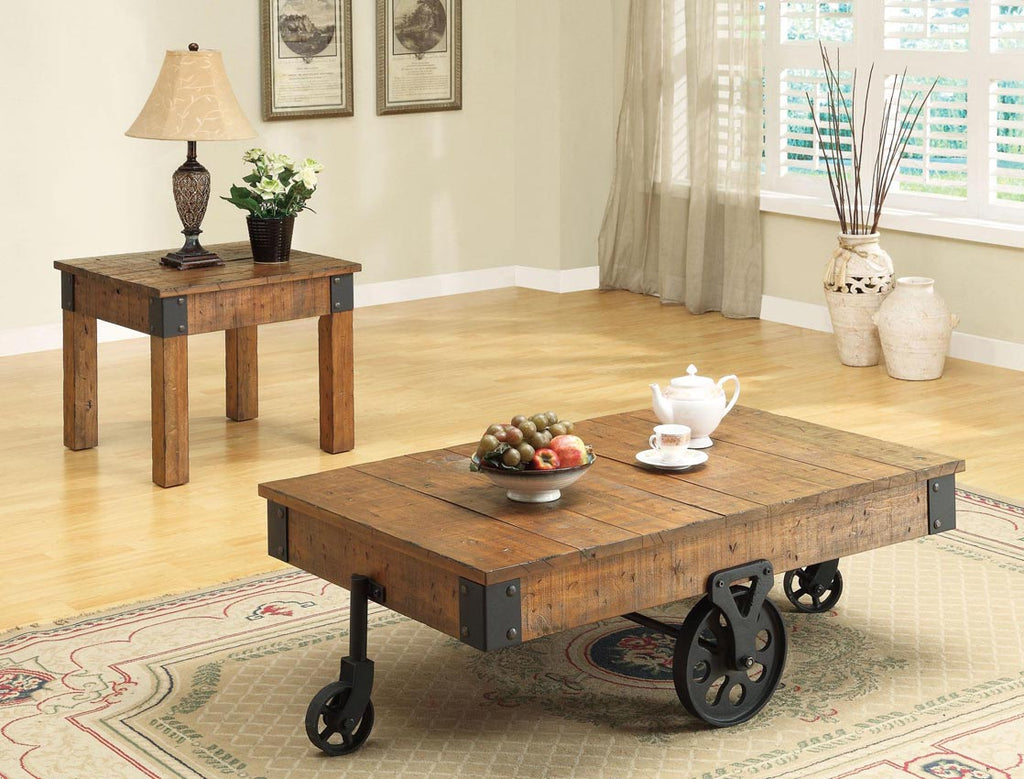 Distressed Country Wagon Coffee Table