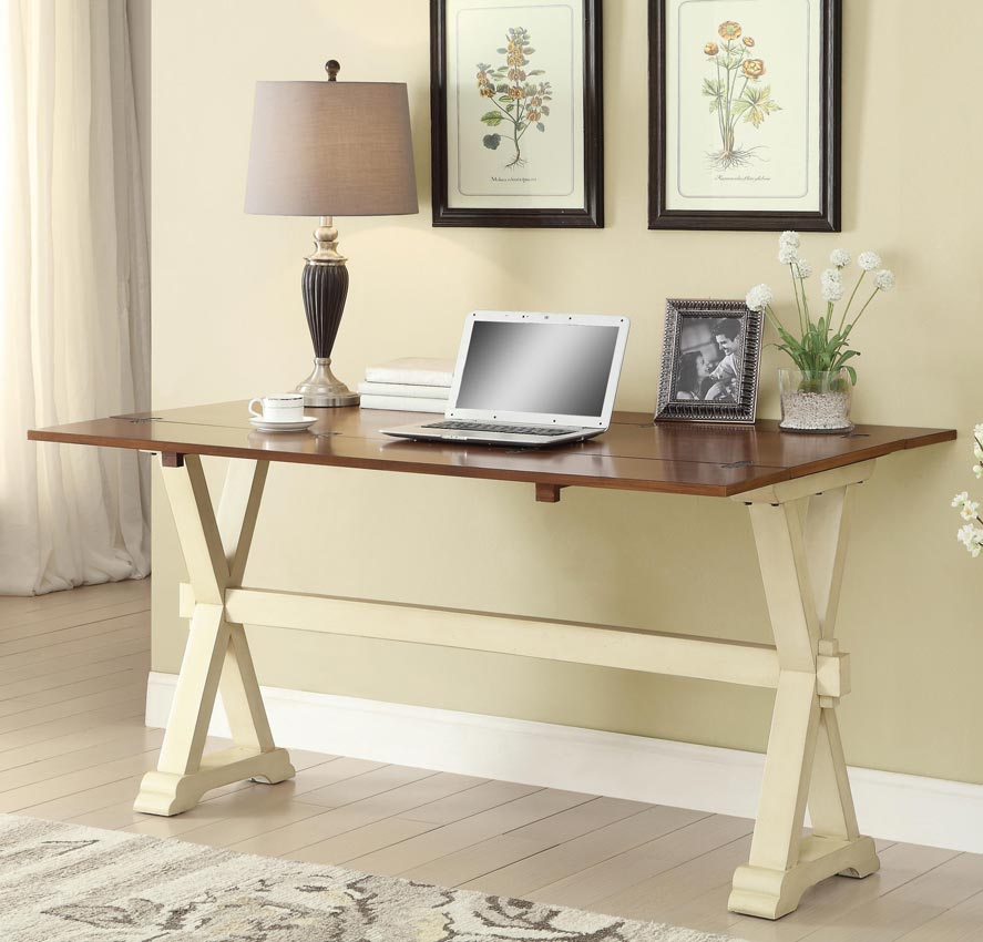 Brown Cherry Finish Antique Finish Coffee Table