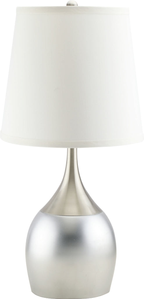 White and Silver Table Lamp