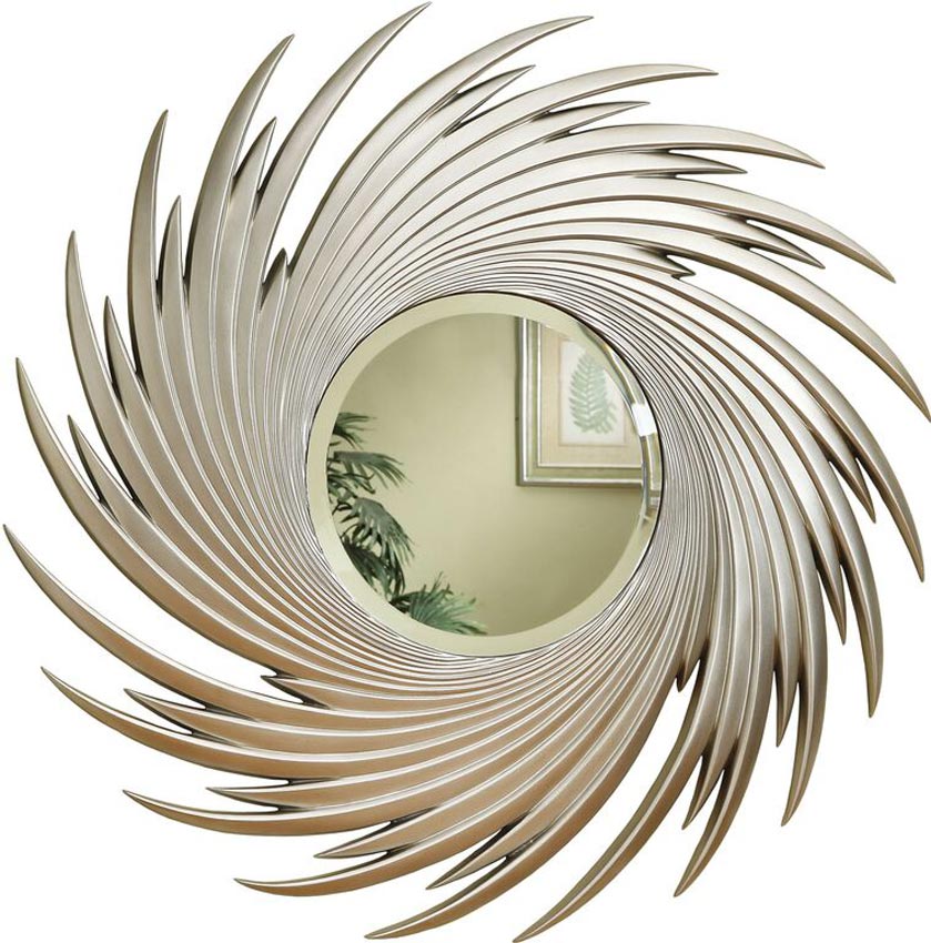 Silver Spiral Mirror