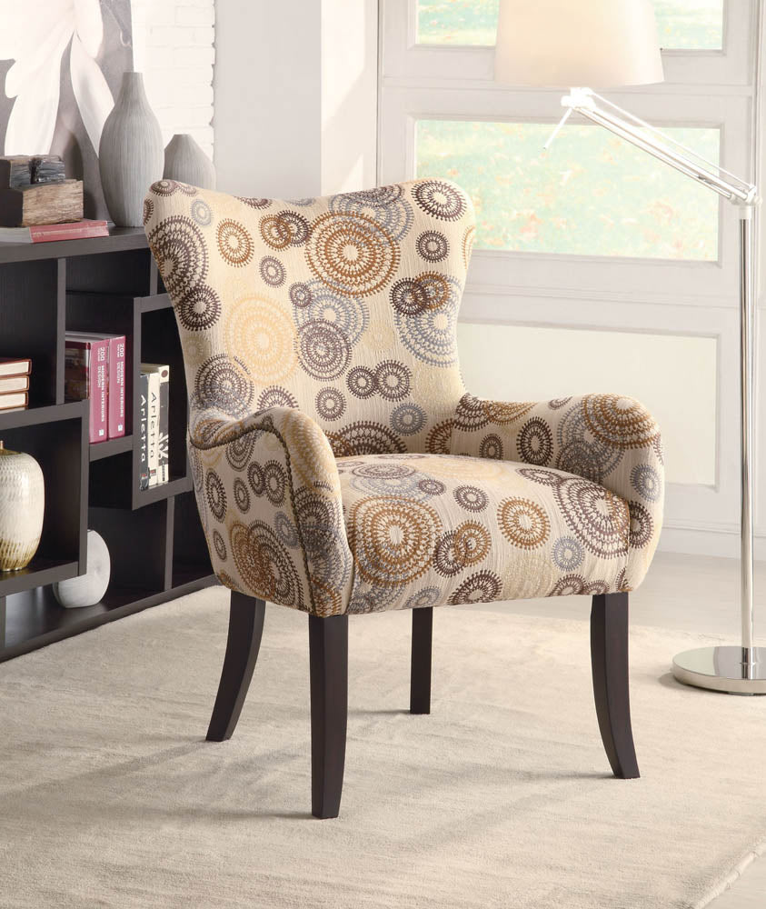 Swirl Pattern Accent Chair
