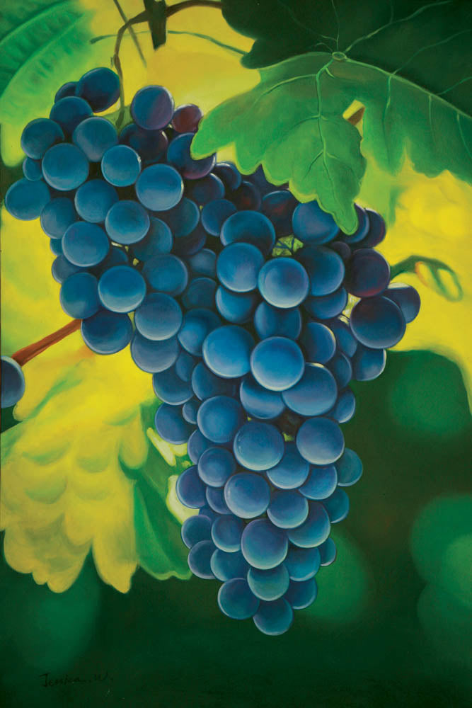 Grapes Oil Canvas Painting
