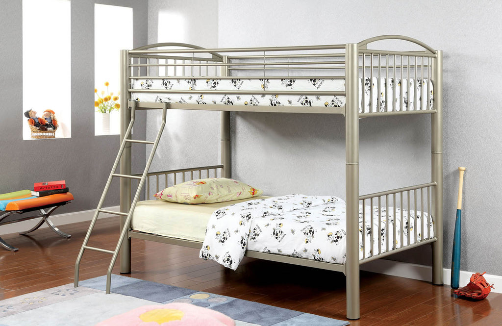 Twin/Twin Durable Metal Bunk Bed