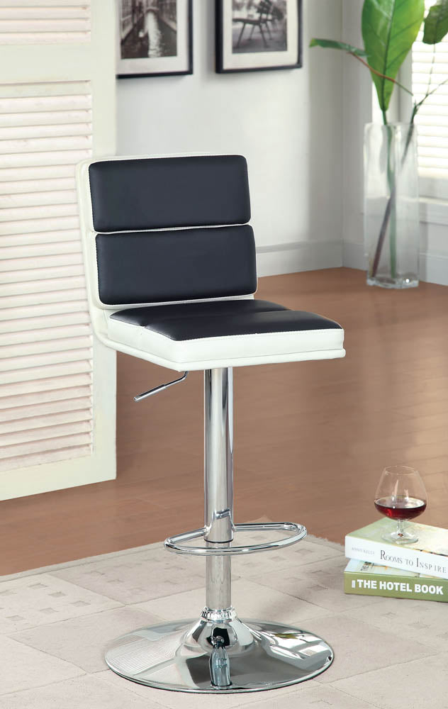 High Adjustable Leatherette Bar Chair