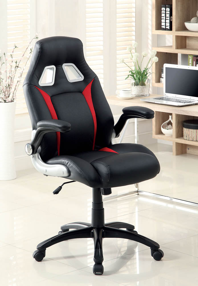 Modern Black with Red Office Chair