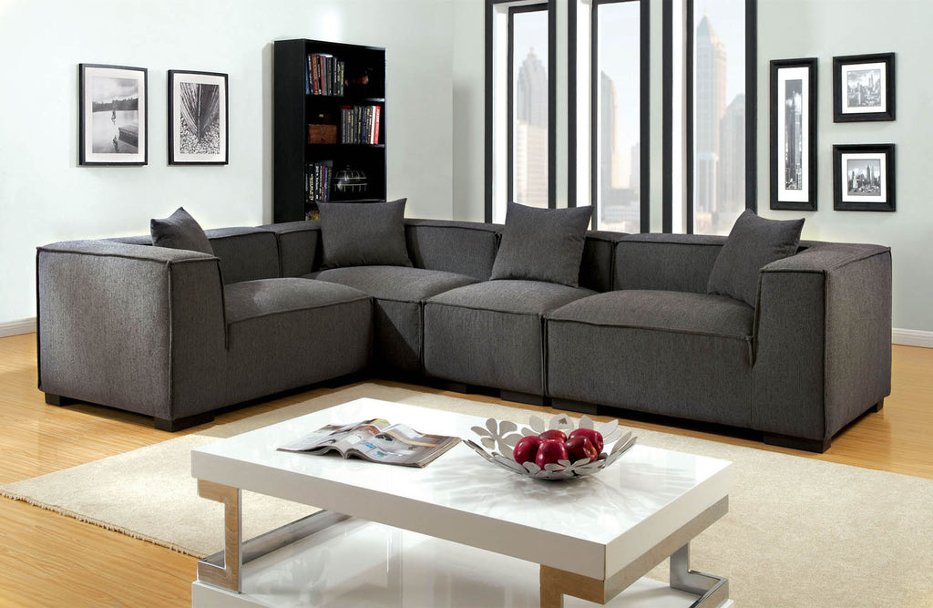 Grey Modern Sectional Sofa Set