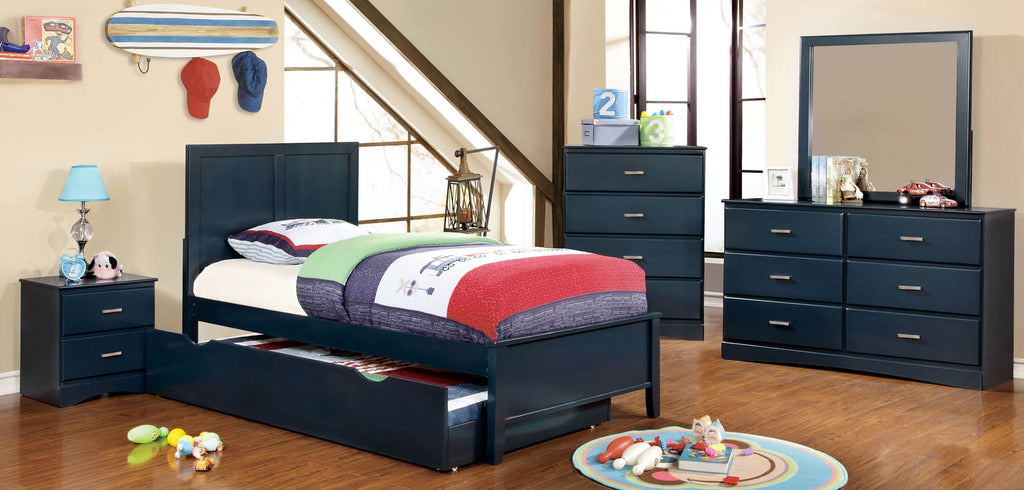 Blue Twin Bed