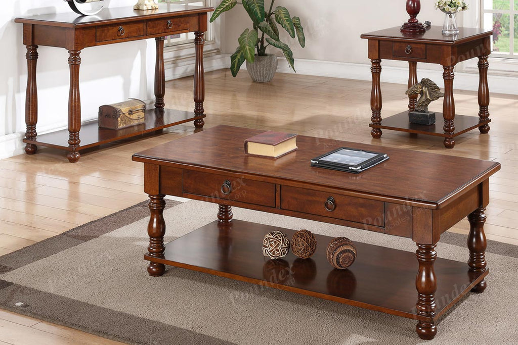 Oak Antique Style Wooden Coffee Table