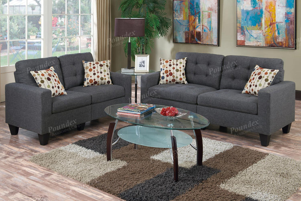 2 Pcs Affortable Sofa Set- color option