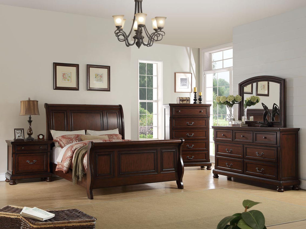 Cherry Solid Wood Bed Frame