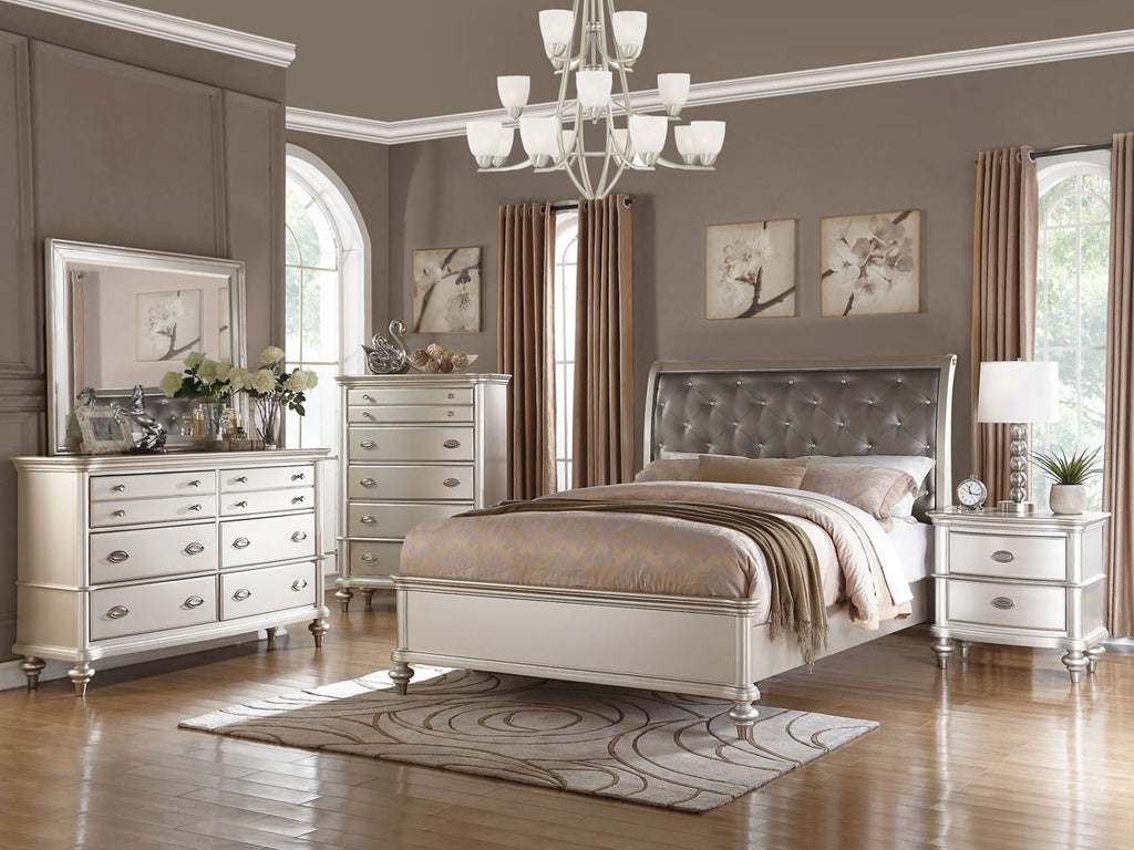Silver Finish Bed Frame