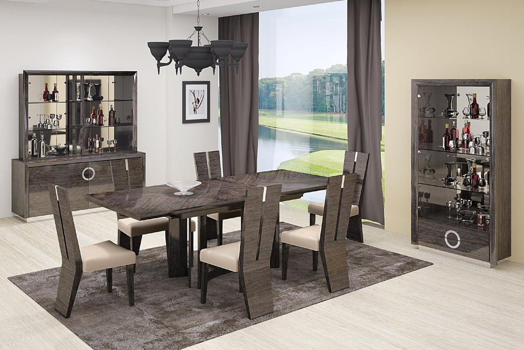 Dining Table in Gray with 4 Chairs