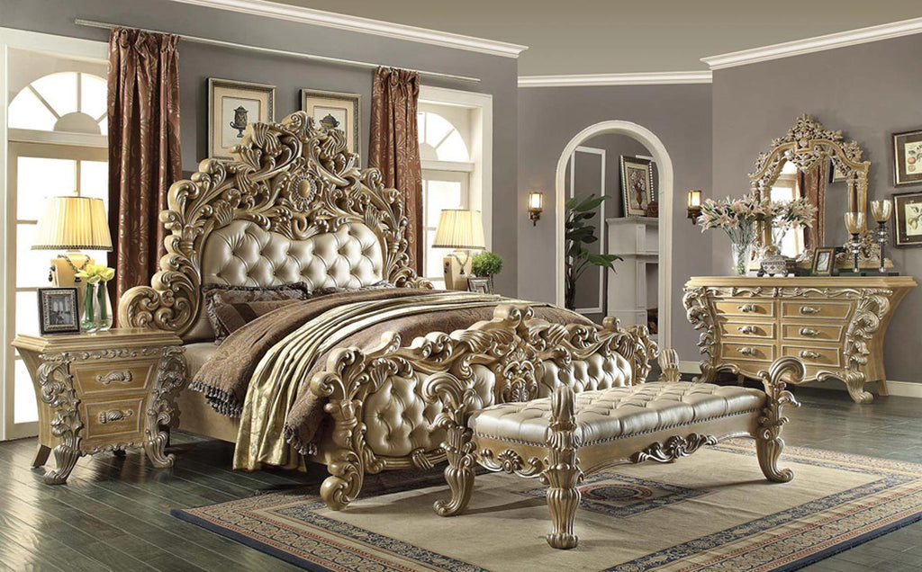 King Ivory Elegant Bed Frame
