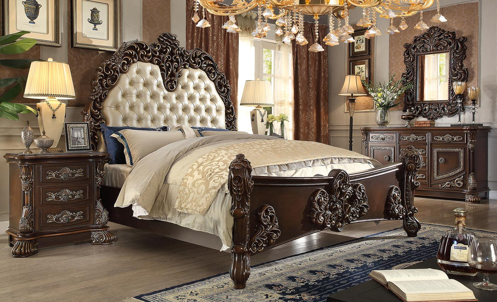 King Elegant Cherry Bed Frame
